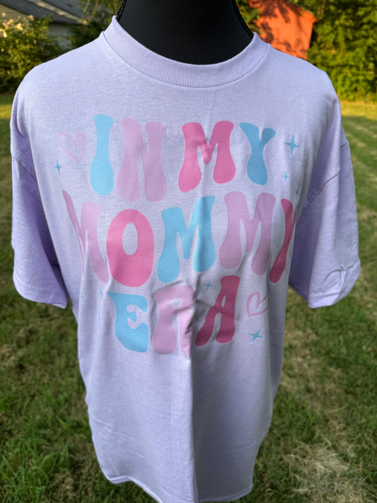 In my mommy era custom DTF t-shirt - Lavender purple - Medium