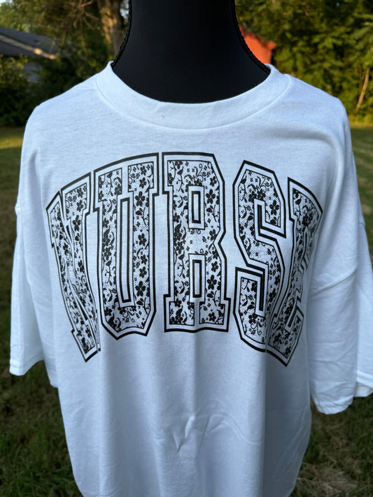 Nurse custom screen print t-shirt - White - Xlg